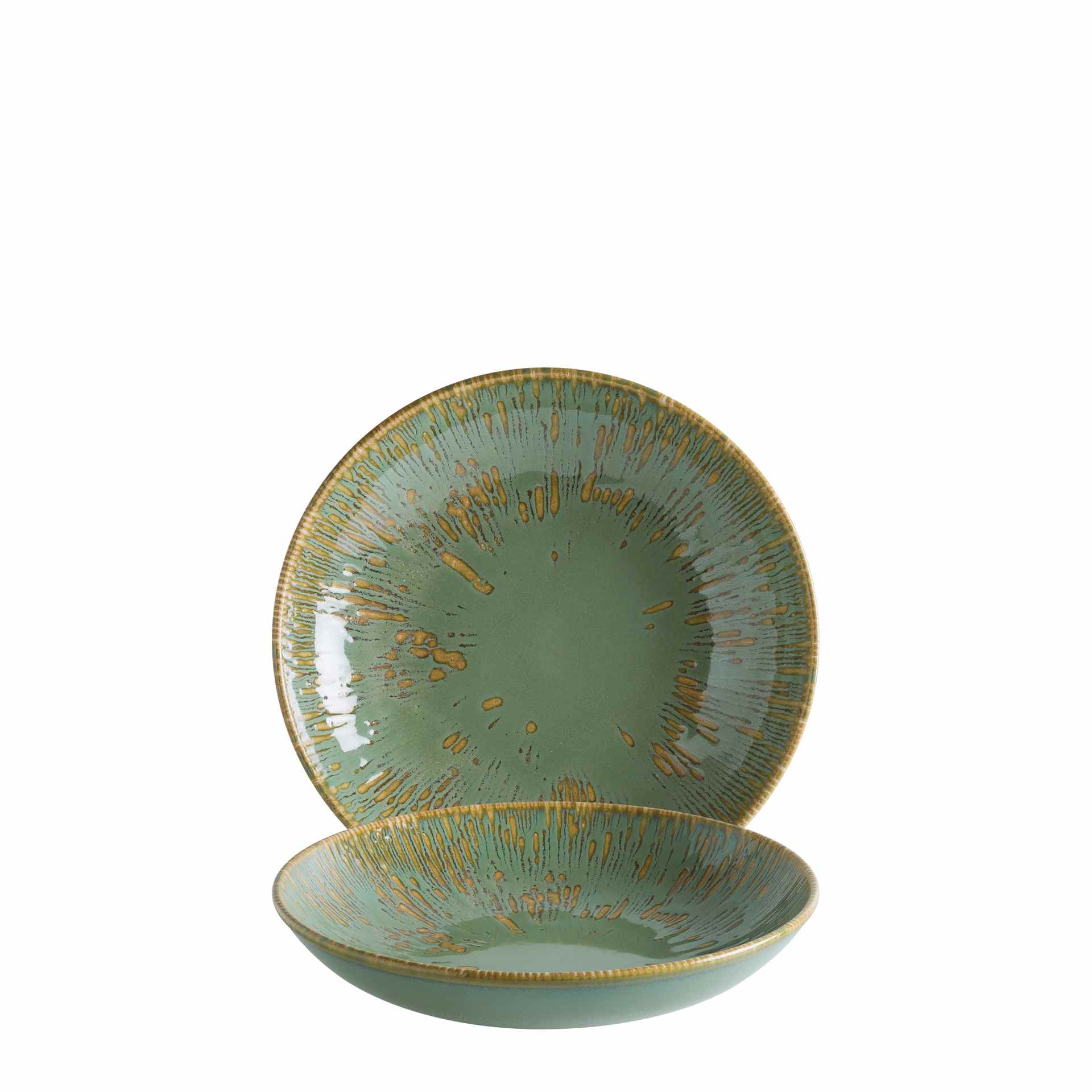 Teller tief, Bonna, Snell Sage, Grün - Ø 23 cm | 1 Liter