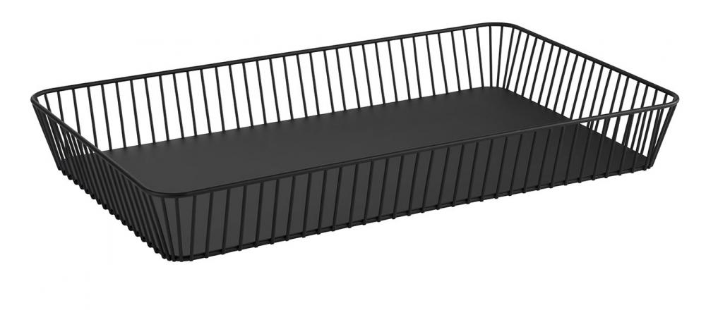 Brot- & Obstkorb GN1/1, APS, URBAN, Schwarz - 53cm x 32,5cm