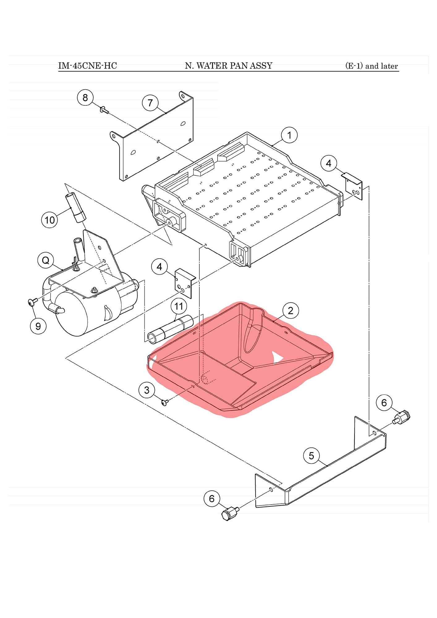 Wasserwanne, Hoshizaki IM-45