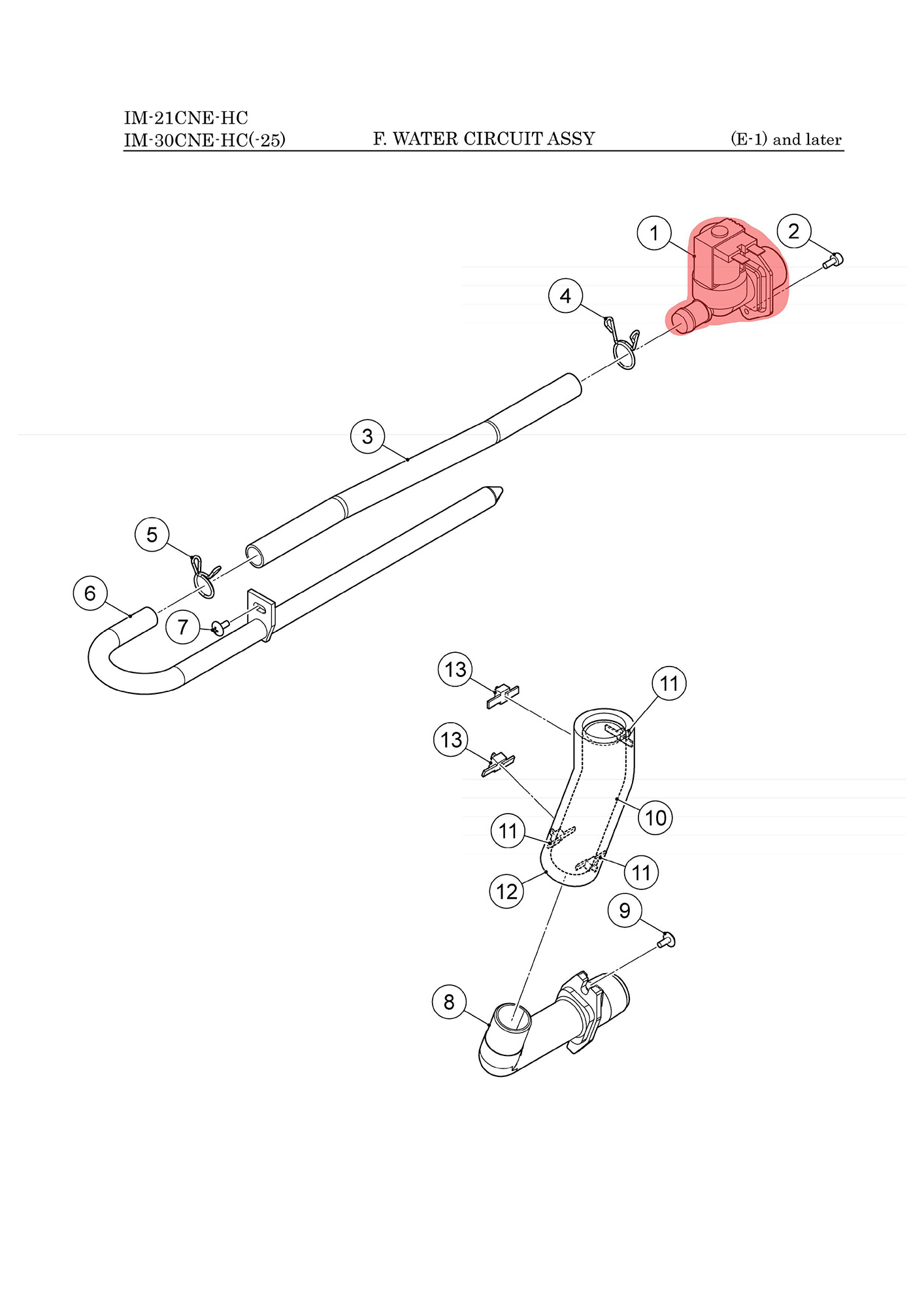 Ventil Wassereinlauf, Hoshizaki, IM-21/IM-30
