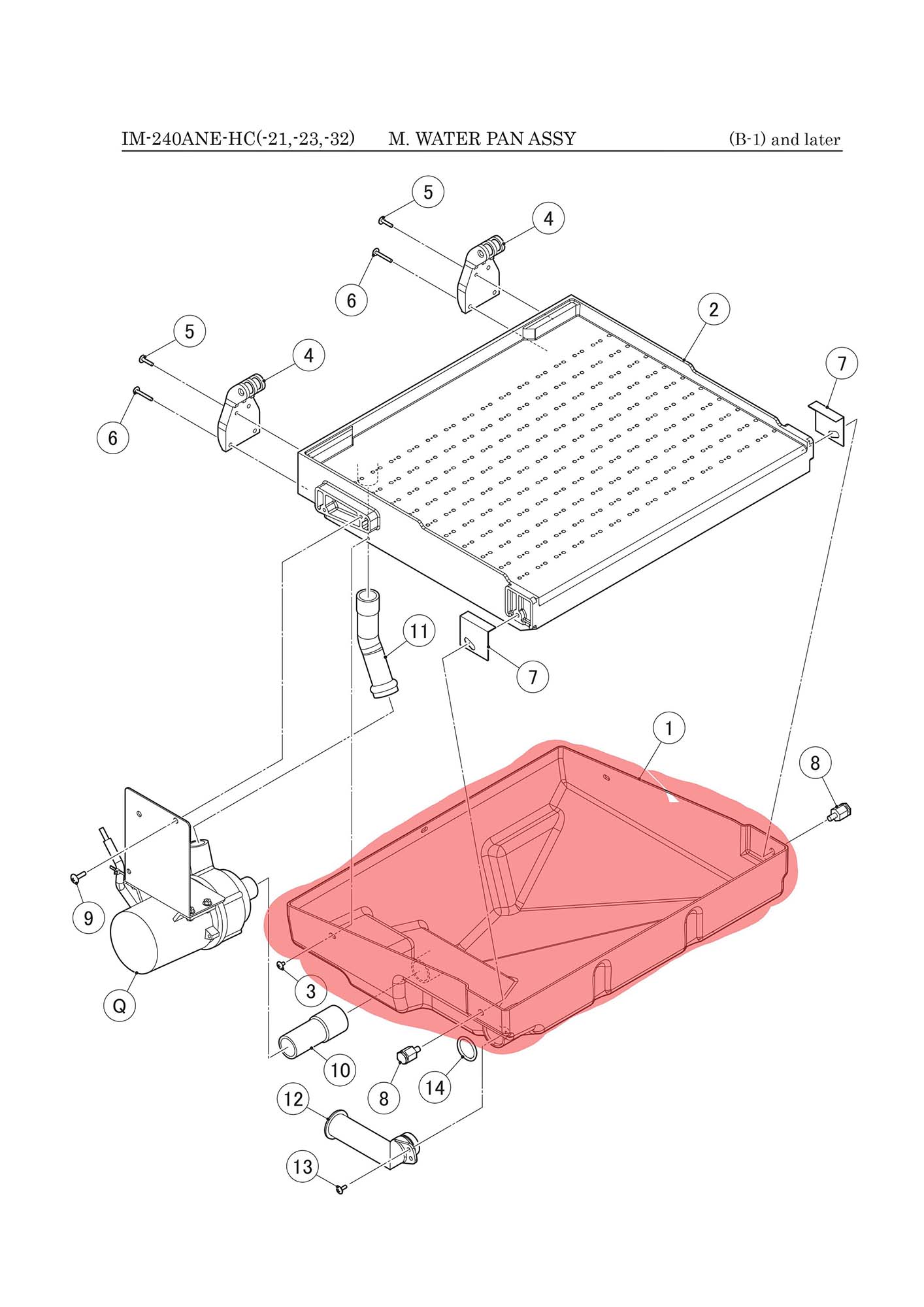 Wasserwanne, Hoshizaki, IM-240