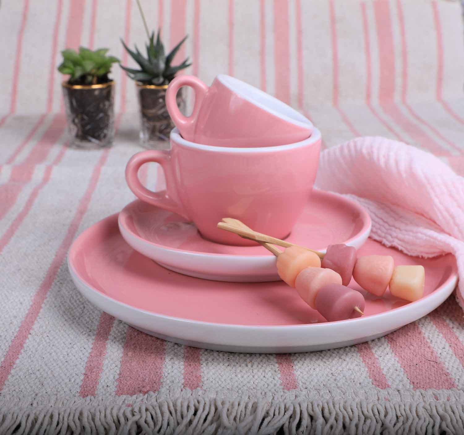 Dessertteller, APS Porcelain, Colored Line Altrosa - Ø 20,6 cm