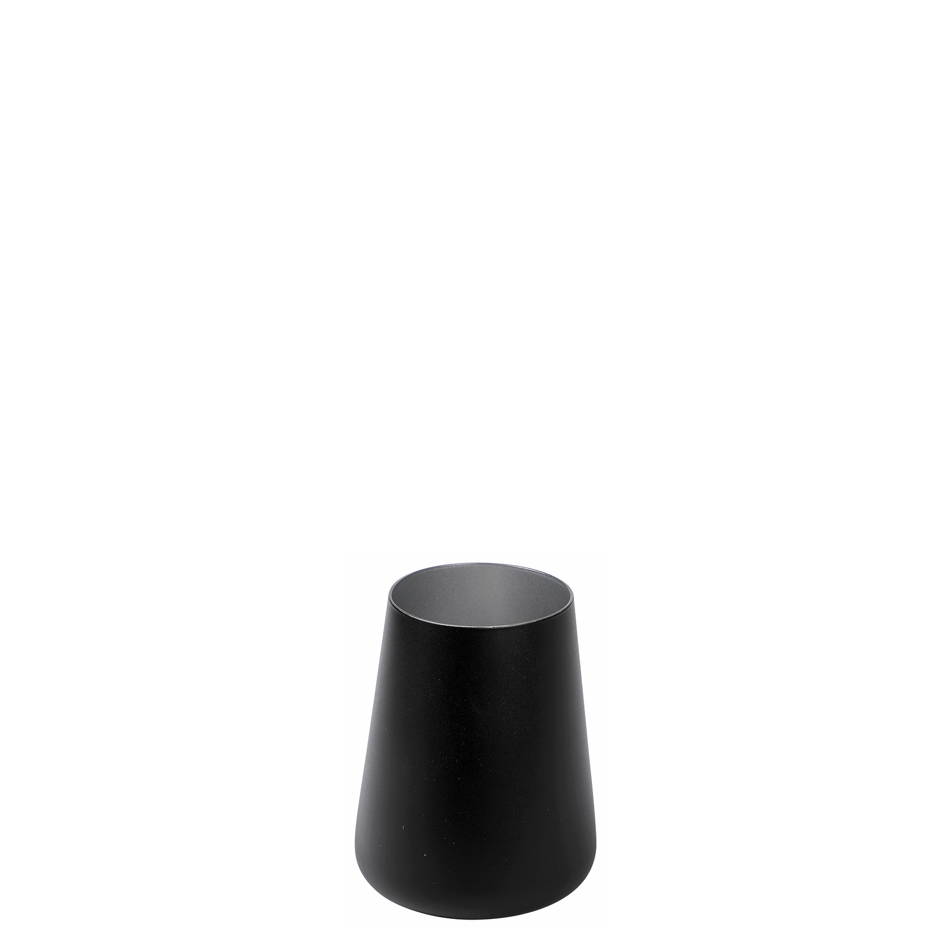 Becher / Wasserglas, Stölzle, Power, Schwarz / Silber - 380 ml