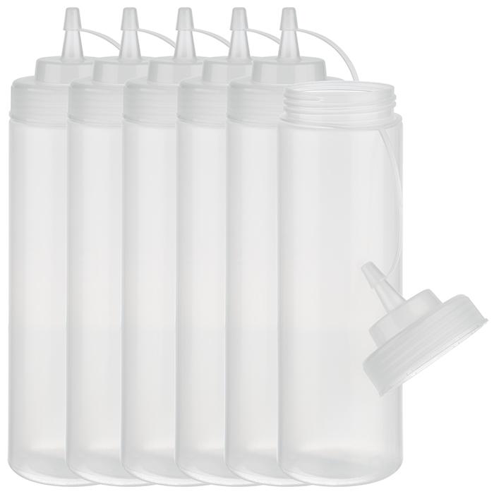 Quetschflasche / Squezze Bottle im 6er Set, APS, Klar - 760 ml