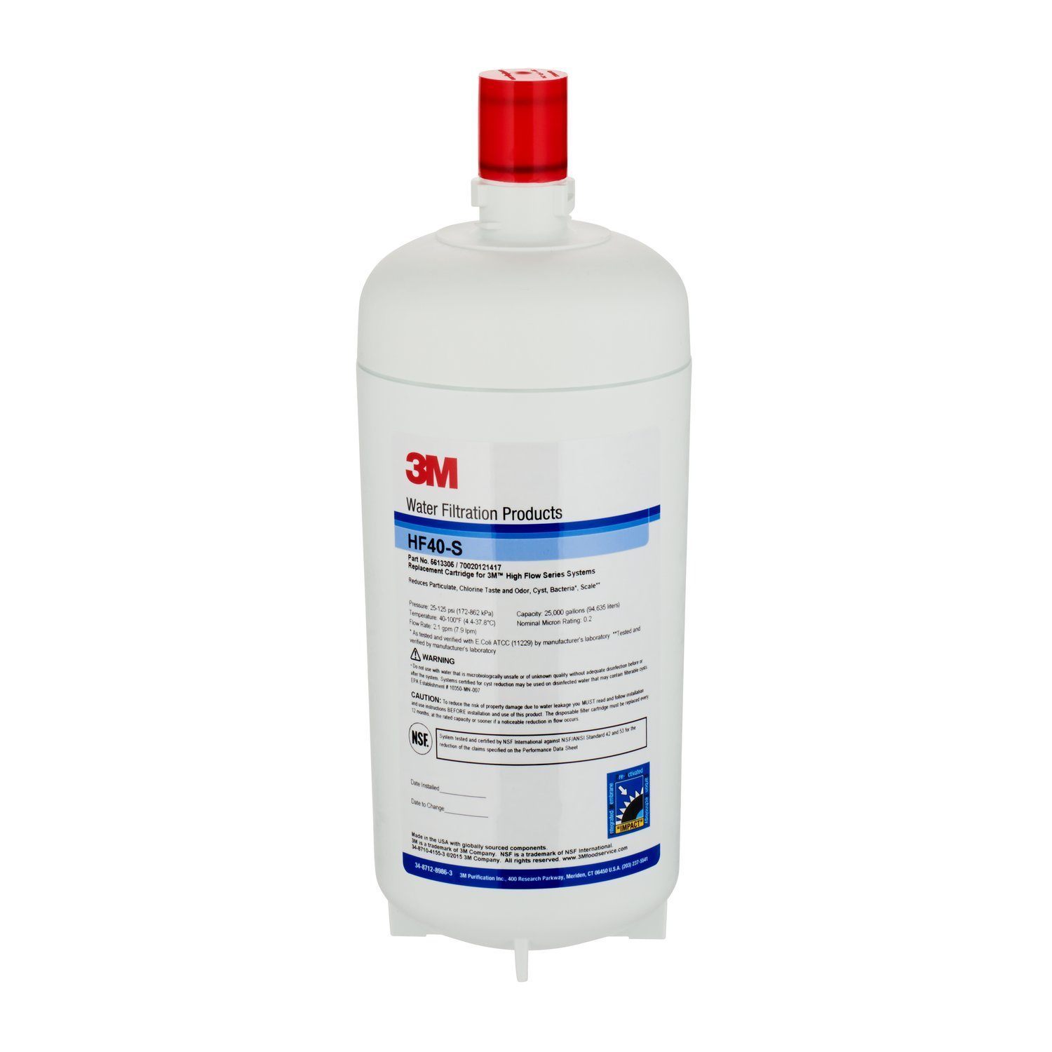 Cuno Wasserfilter HF-40S, 3M, Kartusche 1