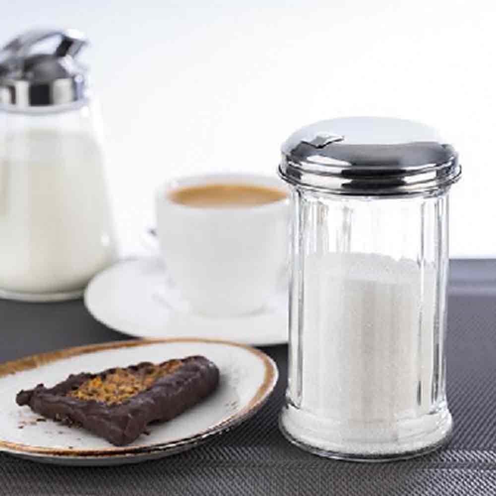 Zuckerdosierer, American Style, APS, Glas / Edelstahl - 320 ml