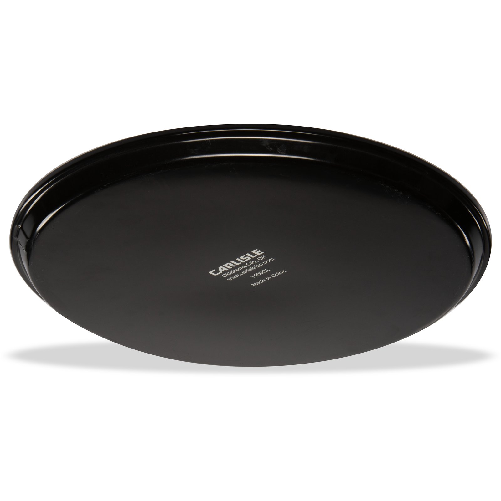 Serviertablett / Kellnertablett, Carlisle, Schwarz - Ø 36 cm