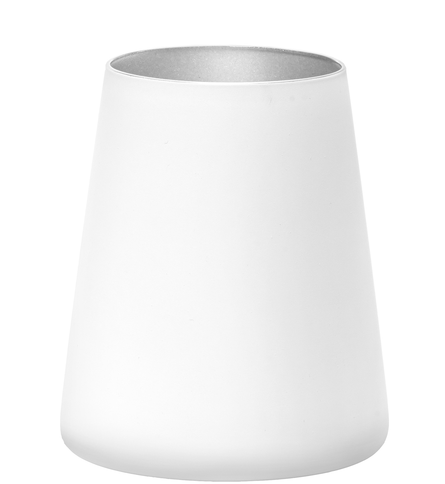 Becher / Wasserglas, Stölzle, Power, Weiß / Silber - 380 ml