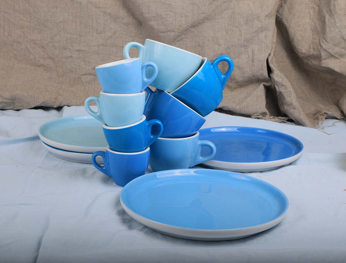 Dessertteller, APS Porcelain, Colored Line Dunkelblau- Ø 20,6 cm