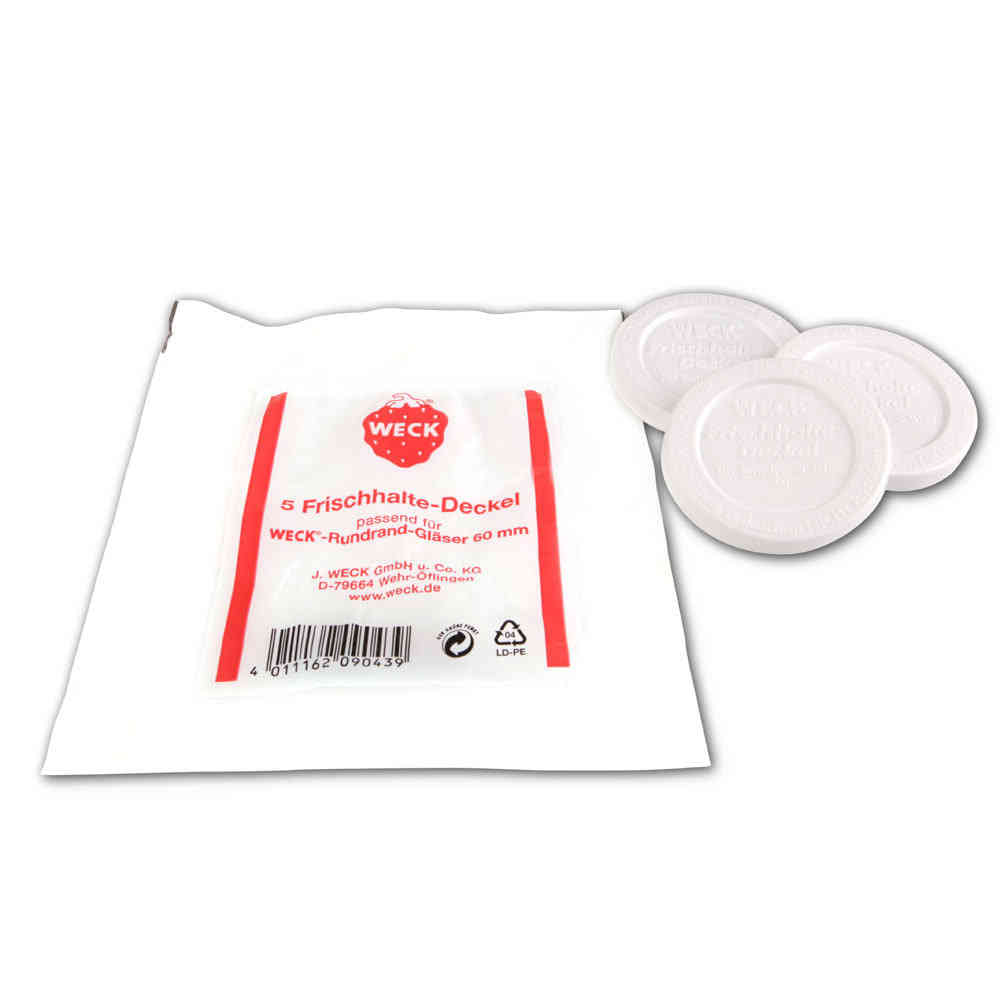 Weck Frischhaltedeckel, Ø 6 cm - 5 Stück