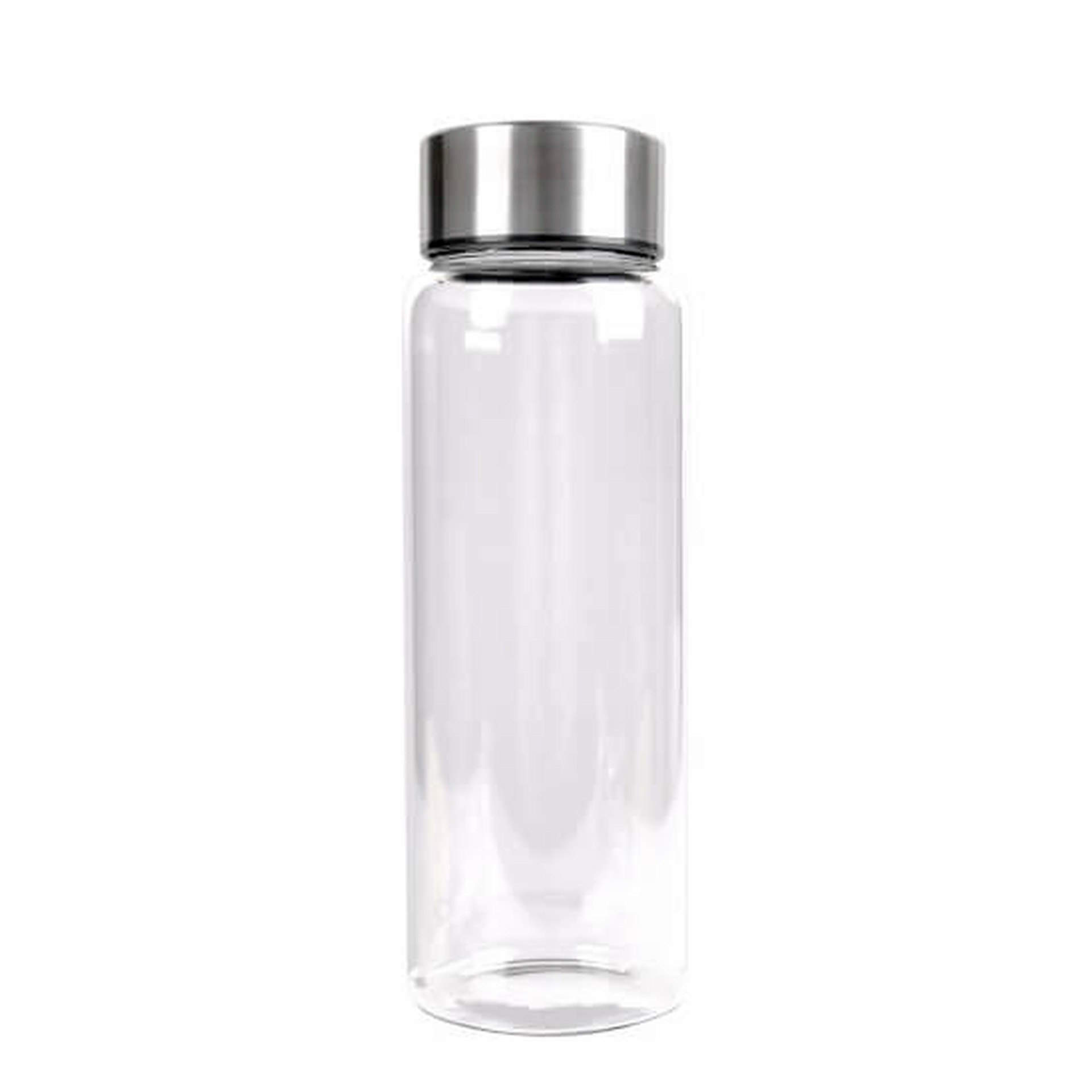 Glasflasche mit Edelstahldeckel, GINZA, "M" - 750 ml