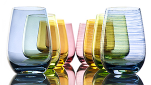 Glasbecher/Wasserglas, Stölzle, Elements, Rauchgrau - 465 ml