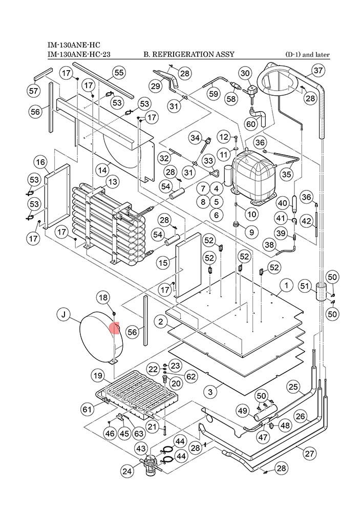 Lüftermotor, Hoshizaki, IM-130