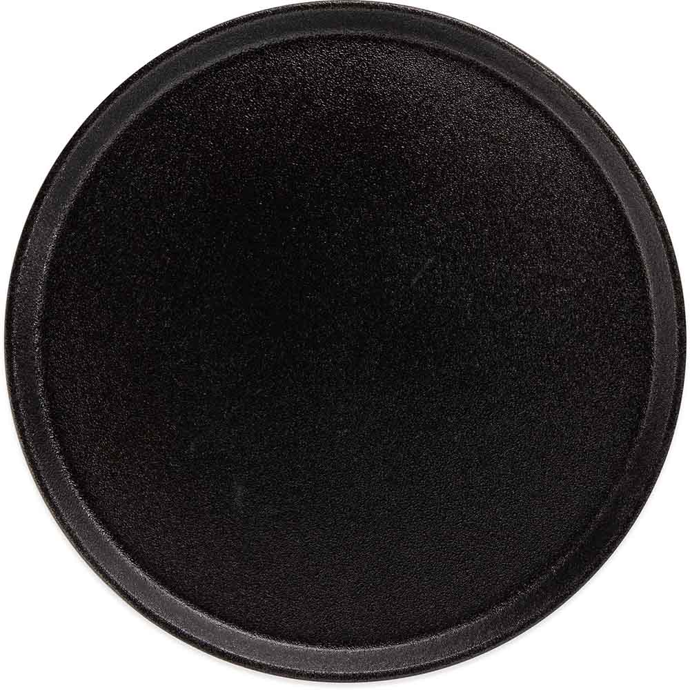 Serviertablett / Kellnertablett, Fiberglas, Schwarz - Ø 35,56 cm
