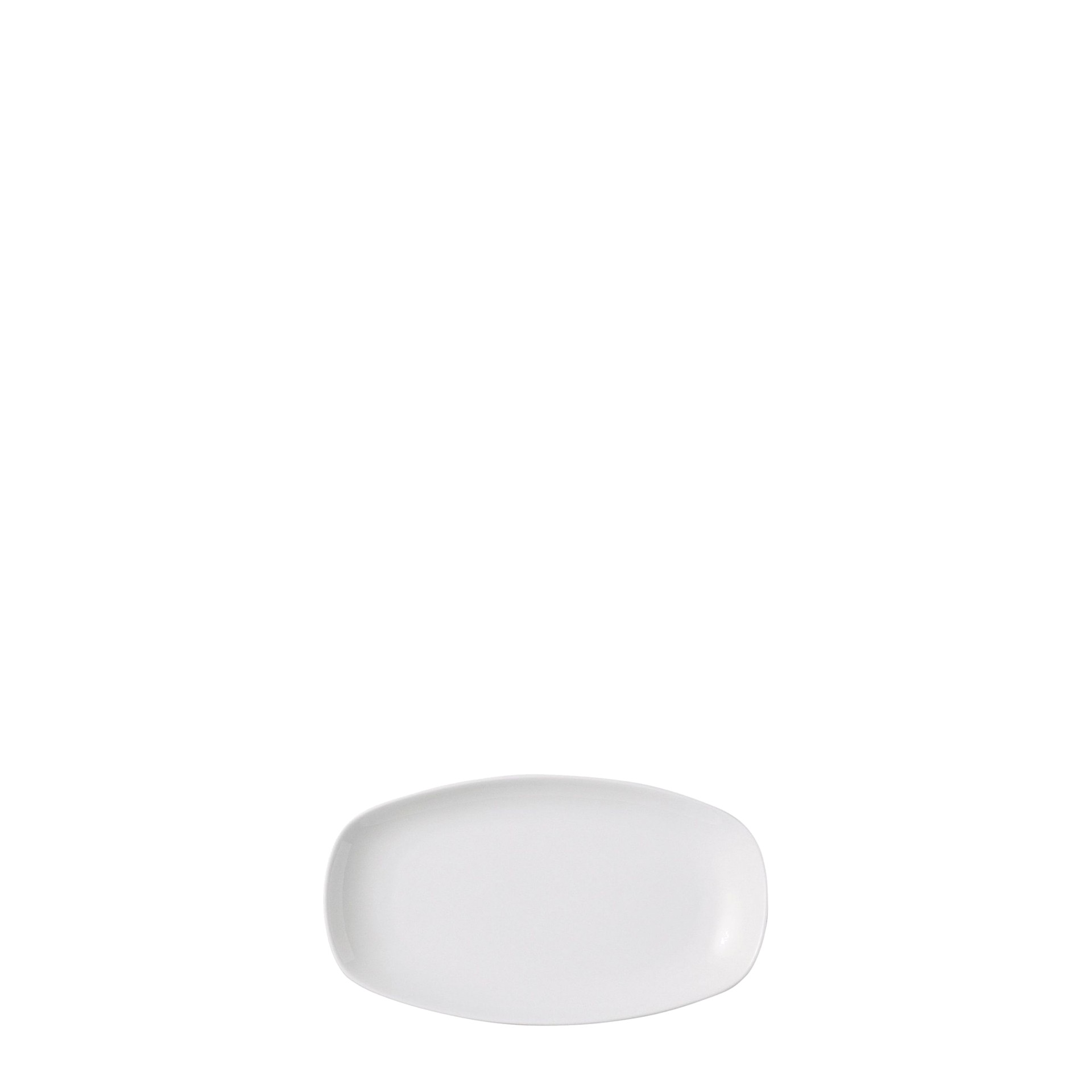 Servierplatte, APS Porcelain, Basics White - 8,8 x 15 x 2,08 cm