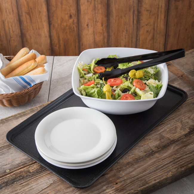 Fastfood-Tablett rechteckig, Carlisle, Schwarz - 53cm x 32,38cm