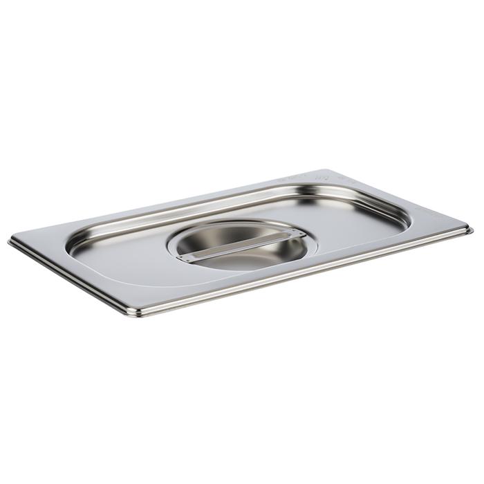 GN 1/4 Deckel mit Griff, APS, Edelstahl, Silber