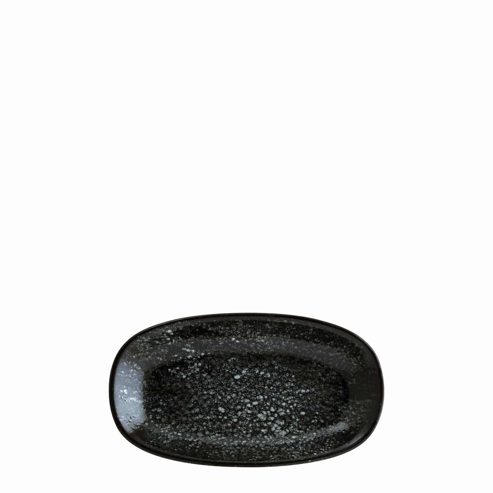 Servierplatte, Bonna, Cosmos Black, Schwarz - 24 x 14 cm