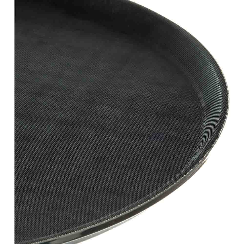 Serviertablett / Kellnertablett, Carlisle, Schwarz - Ø 41,76 cm