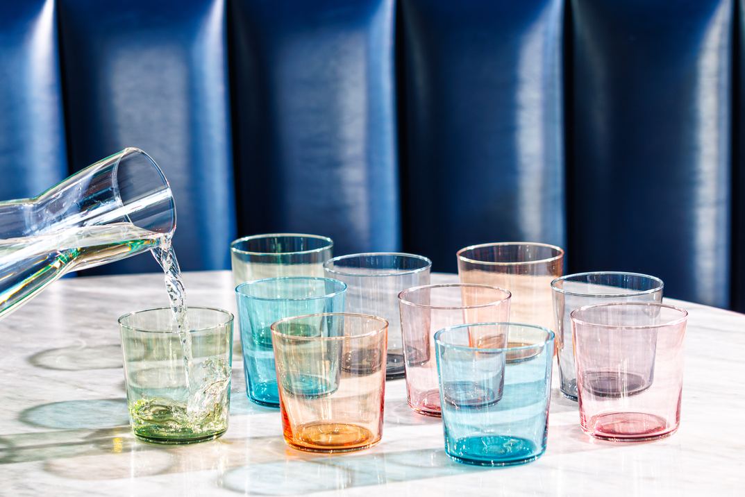 Double Old Fashioned Glas, Onis, Cidra Color, Blau - 390 ml