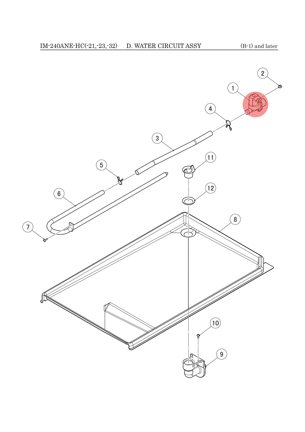 Ventil Wassereinlauf, Hoshizaki, IM-45/IM-65/IM-100/IM-130/IM-240