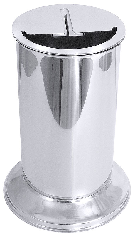 Messerabstreichbehälter, Contacto, Edelstahl- H 20 cm | 1,5 Liter