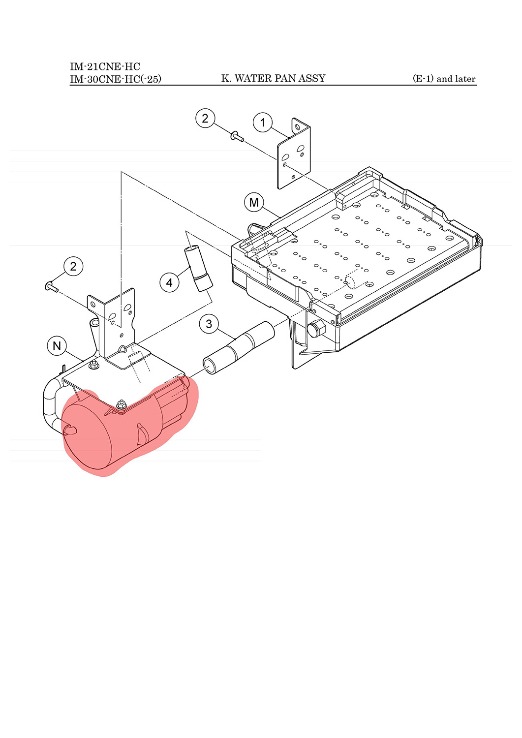Wasserpumpe, Hoshizaki, IM-21/IM-30/IM-45/IM-65