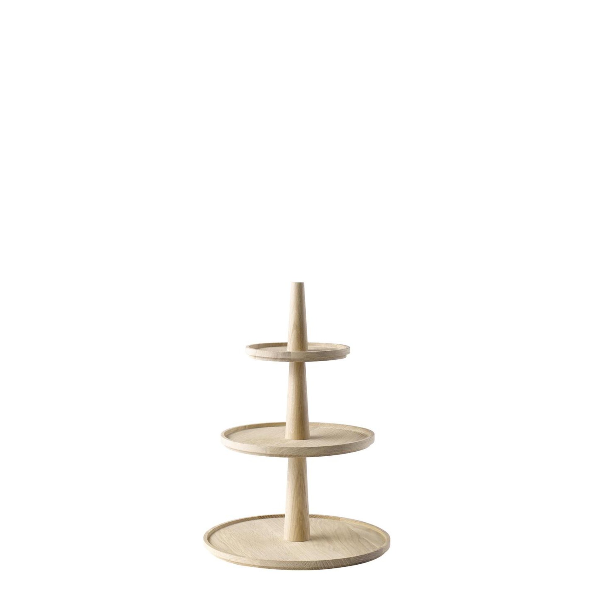Etagère, 3-stufig, APS, VALO, Eichenholz - Ø 30 cm | H 42 cm