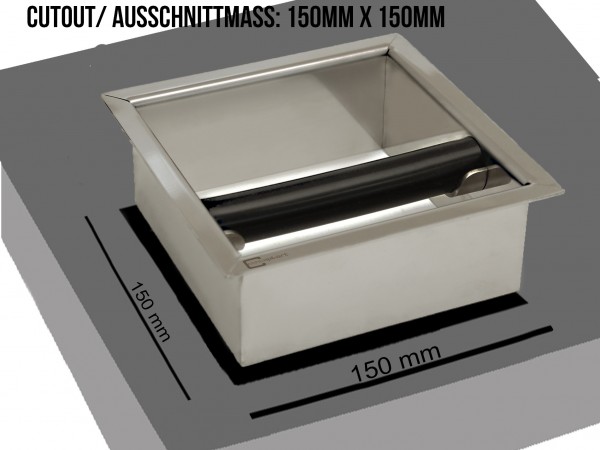 Bodenloser Abschlagrahmen "Knock Box" zum Einbau, JoeFrex