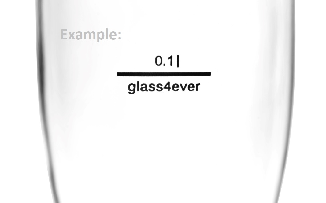 Weinglas (Kunststoff), glassFORever - Eichstrich: 0,1 l & 0,2 l