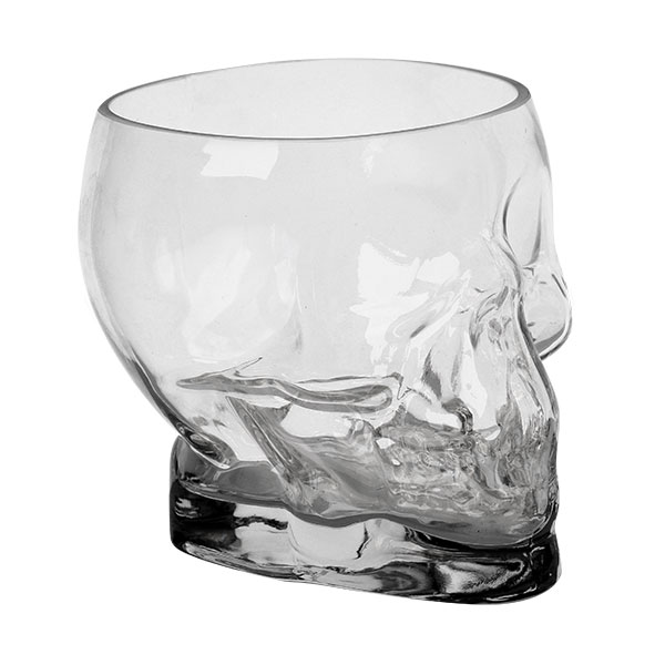 Tiki Becher "Totenkopf" aus Glas, APS Glass - 700 ml
