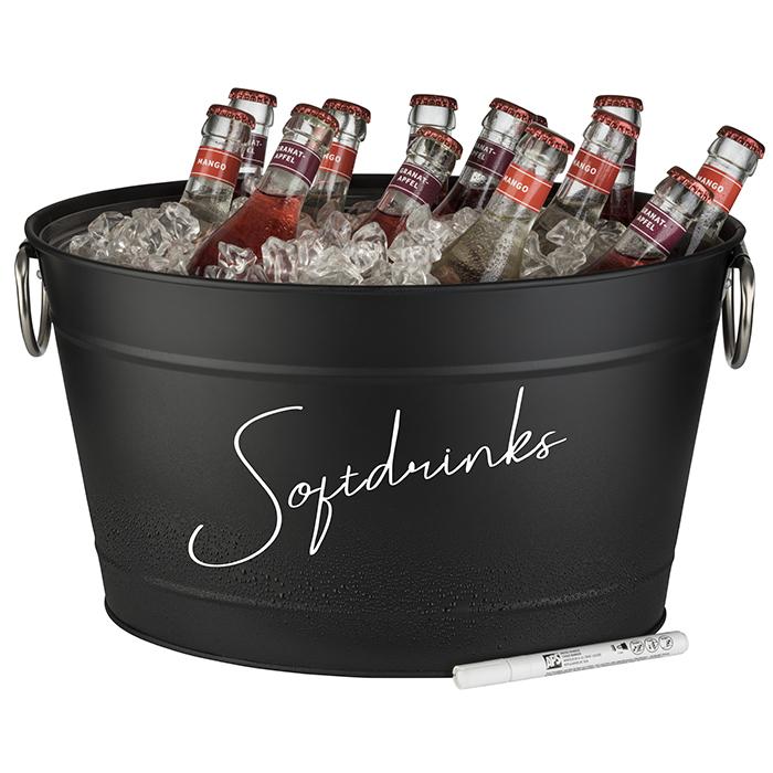 Getränkewanne "TIN", APS, Schwarz - 11 Liter
