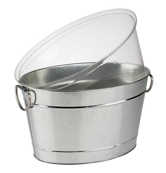 Getränkewanne "Tin", APS, Silber - 11 Liter