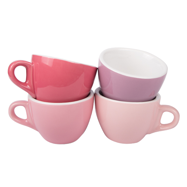 Kaffeetasse mit Untertasse, APS Porcelain, Colored Line Kaminrot