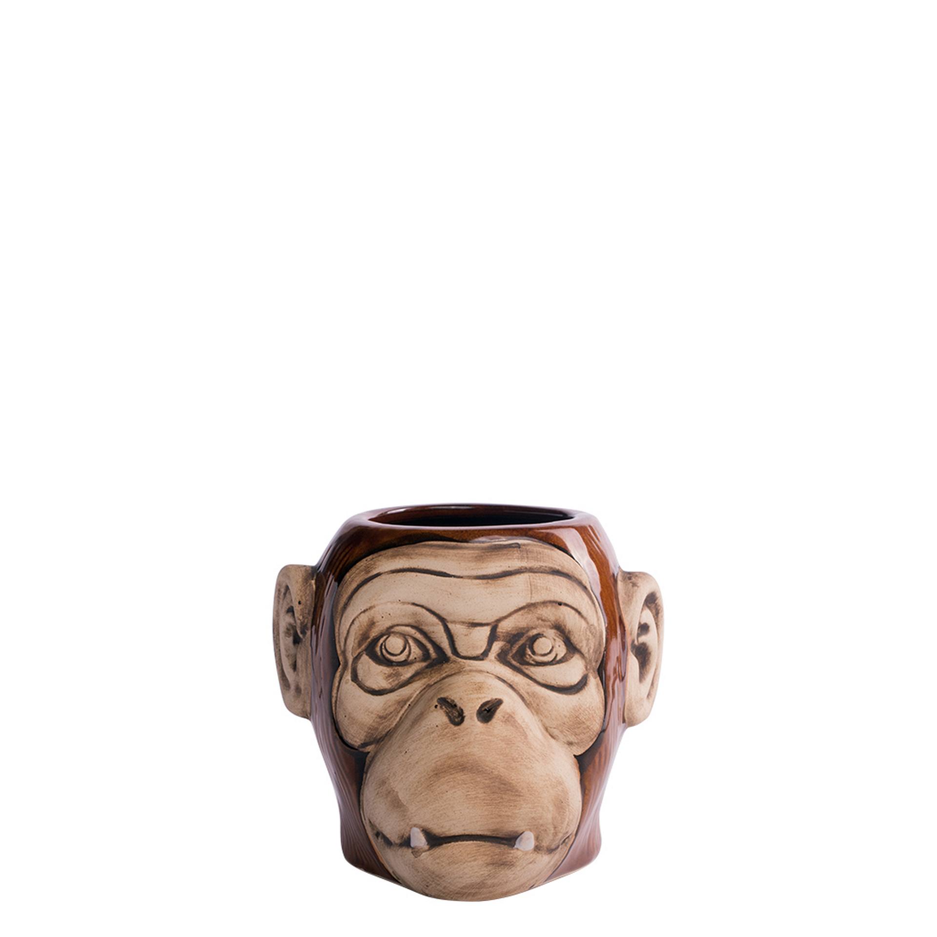 Tiki Becher Affe glänzend, APS Tiki, Porzellan - 550 ml