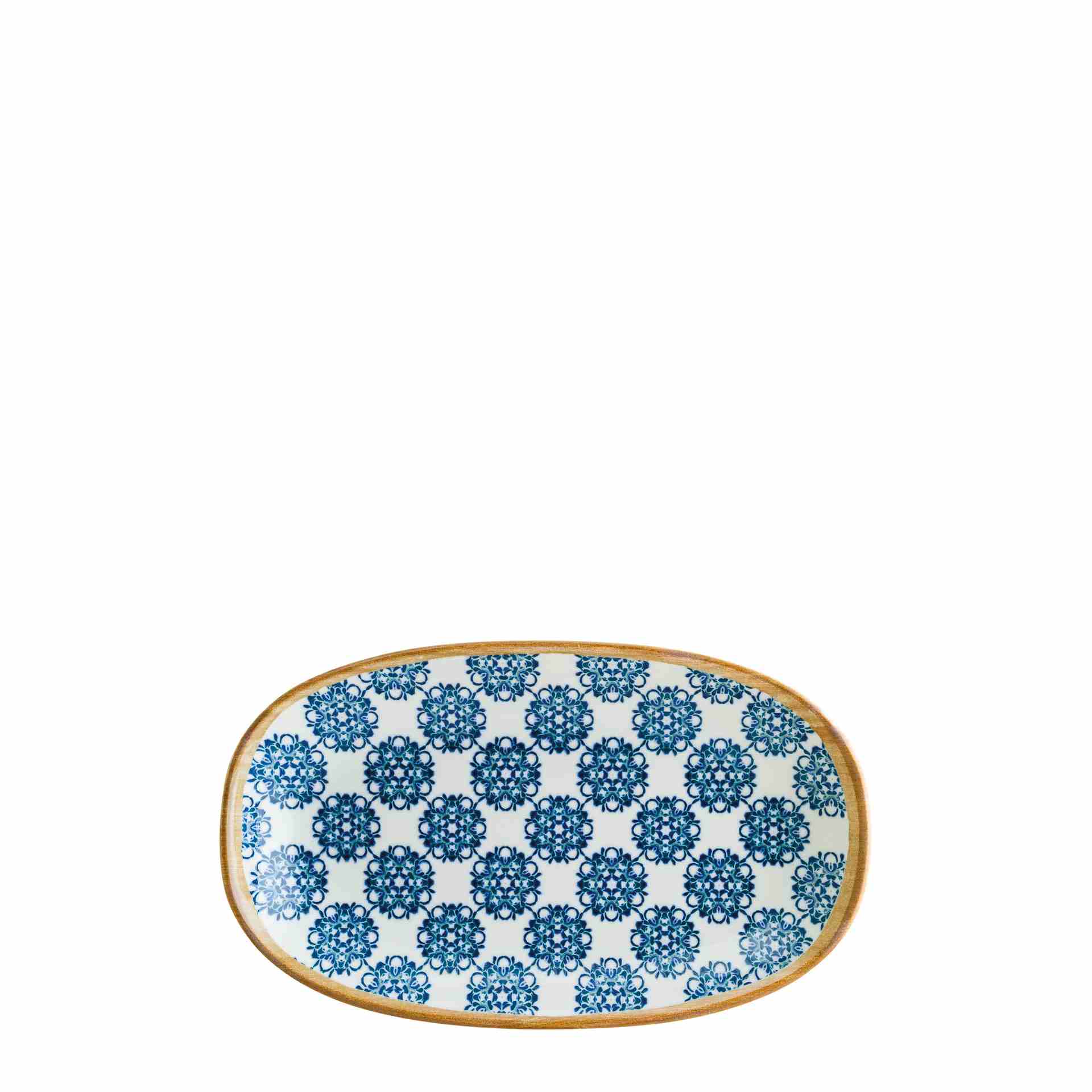 Servierplatte "Gourmet", Bonna, Lotus, Blau - 24 x 14 cm
