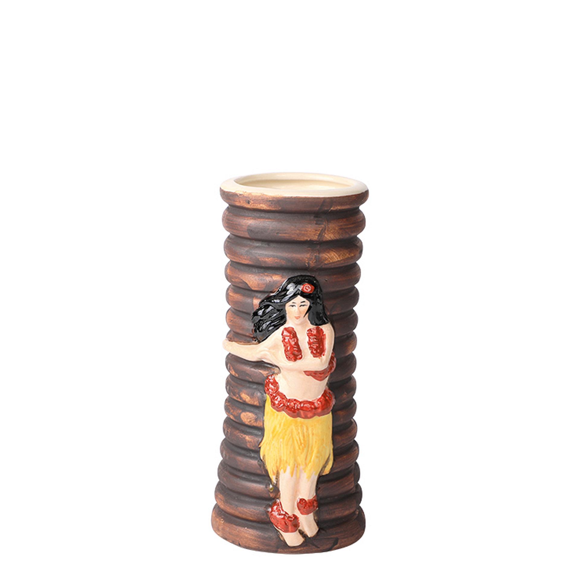 Tiki Becher Hula Mädchen, APS Tiki, Porzellan - 320 ml