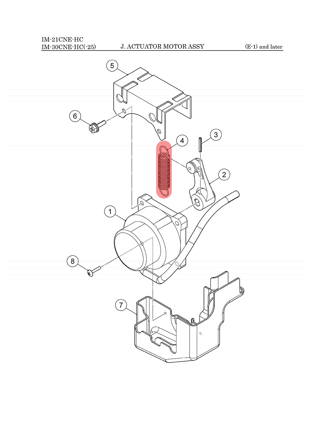 Feder für Wasserplatte, Hoshizaki, IM-21/IM-30