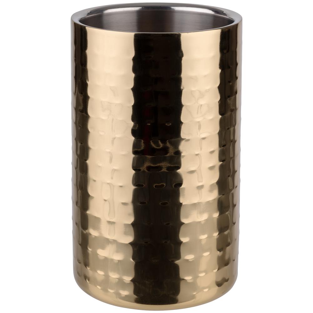 Flaschenkühler doppelwandig, APS, Edelstahl, Gold - Ø 12 cm