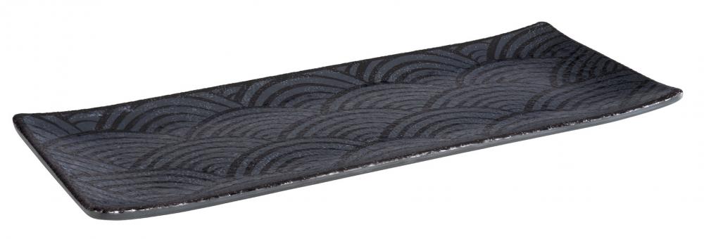 Tablett, APS, Dark Wave, Schwarz - 12cm x 29cm