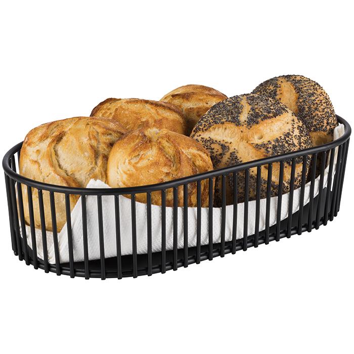 Brot- & Obstkorb, APS, URBAN, Schwarz - 16cm x 29cm