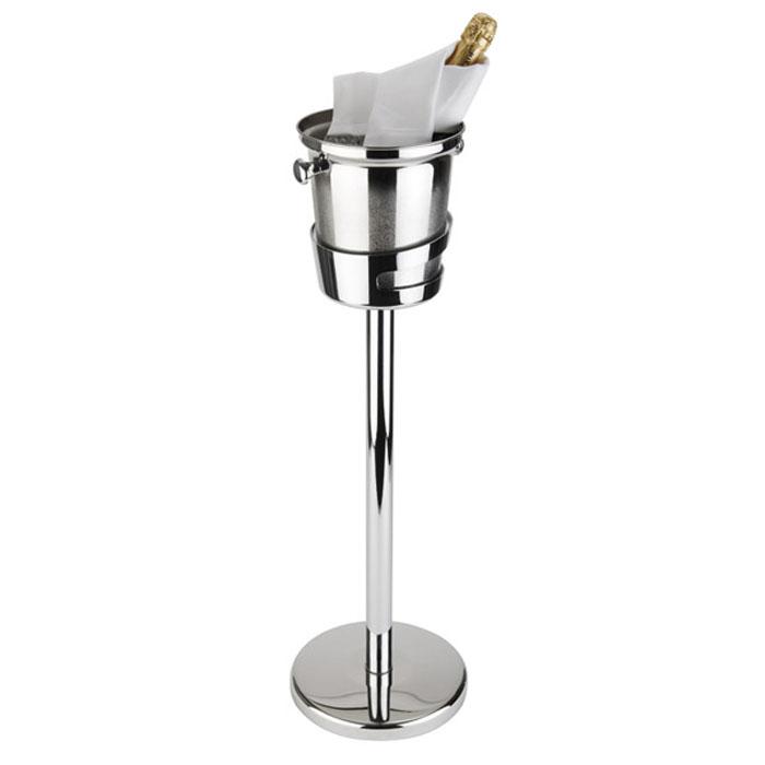 Flaschenkühlerständer, APS, Edelstahl, Silber - Höhe: 73 cm