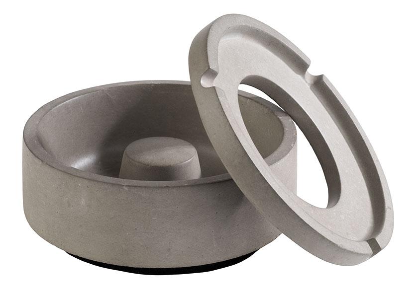 Windaschenbecher aus Beton, APS, Element, Grau - Ø 10,5 cm
