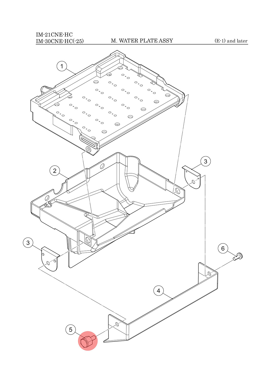 Federhalteschraube, Hoshizaki, IM-21/IM-30