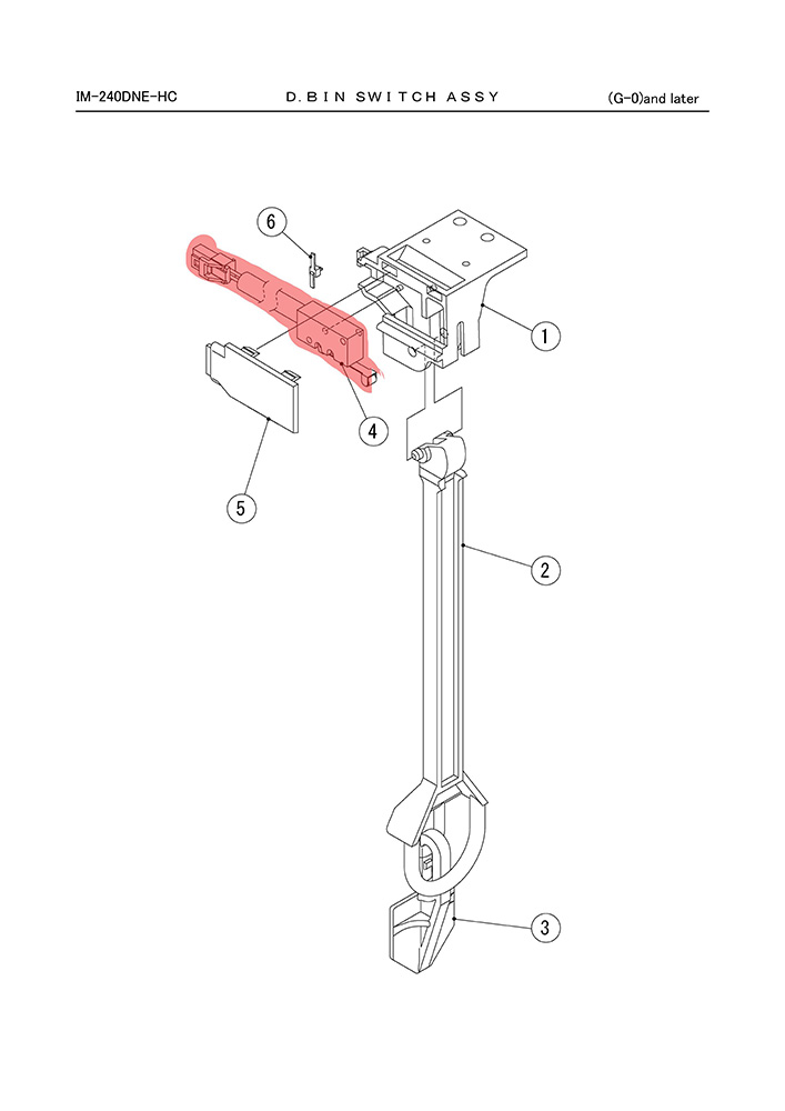Mikroschalter für Behälterendschalter, Hoshizaki, IM-240