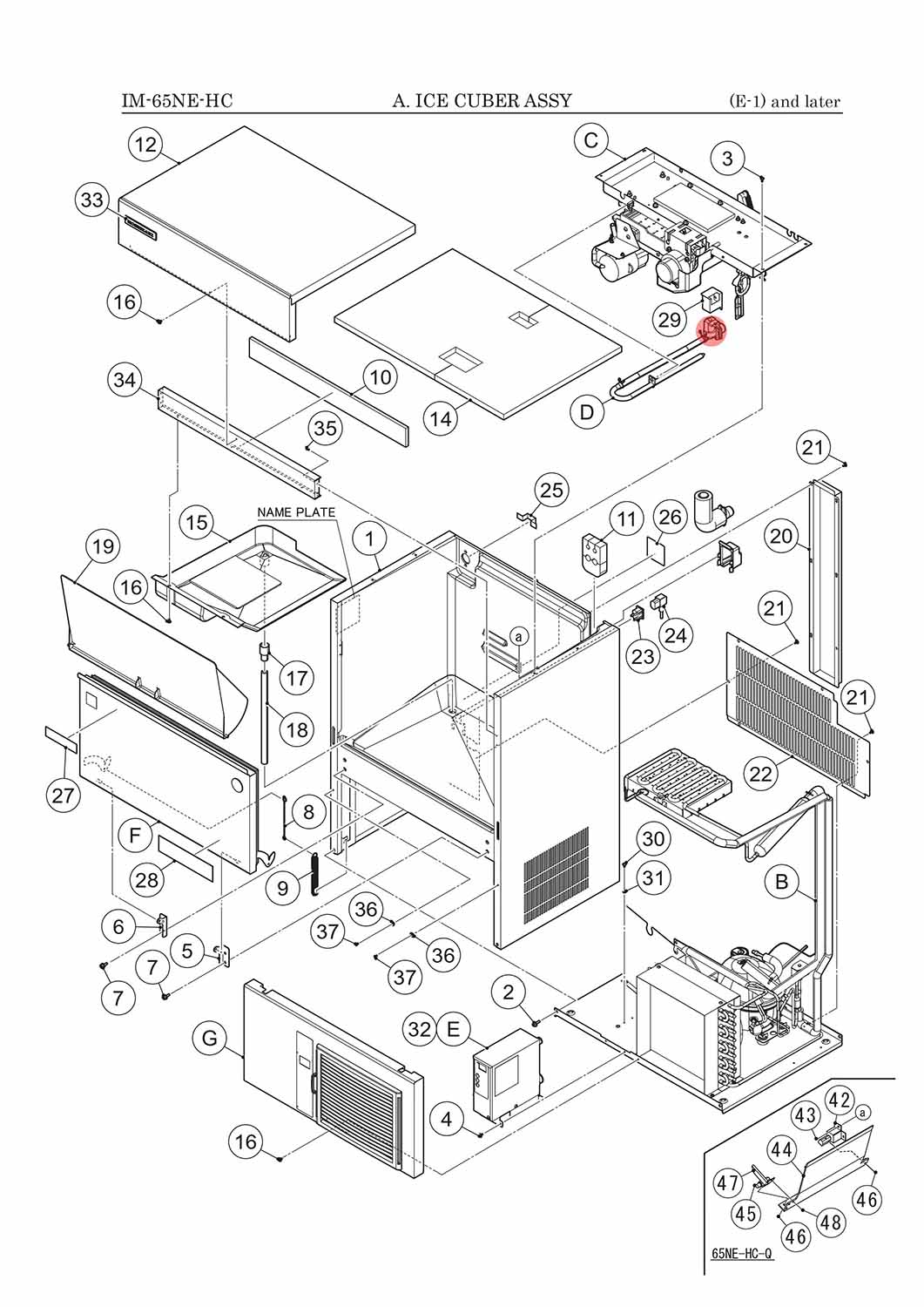 Ventil Wassereinlauf, Hoshizaki, IM-45/IM-65/IM-100/IM-130/IM-240