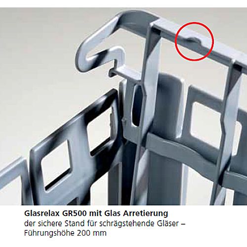 Gläserkorb mit 4 Glasrelax-Einsätzen, Fries,R500-4GR (50 x 50 cm)