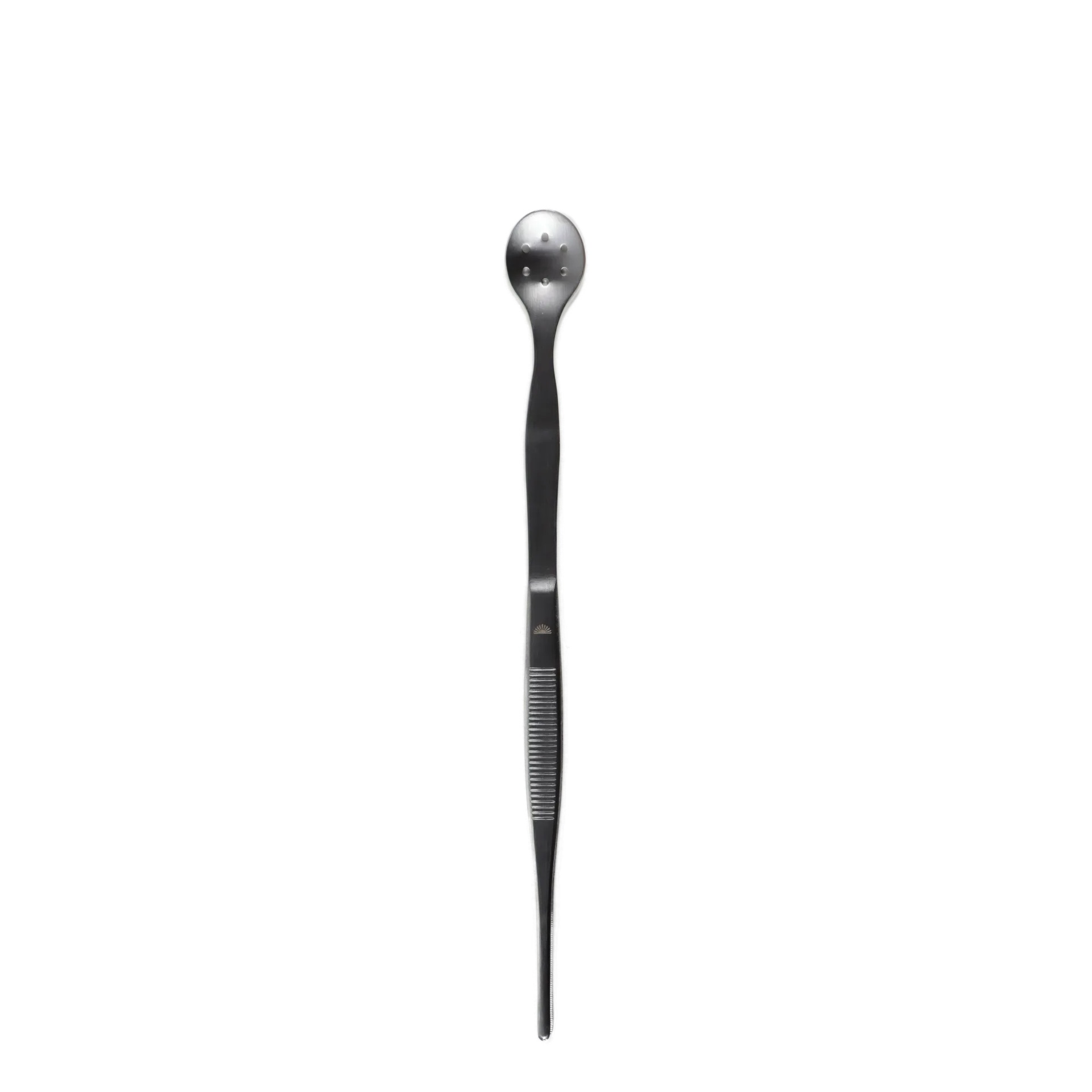 Pinzette mit Löffel, GINZA, Edelstahl, Silber - L 27 cm