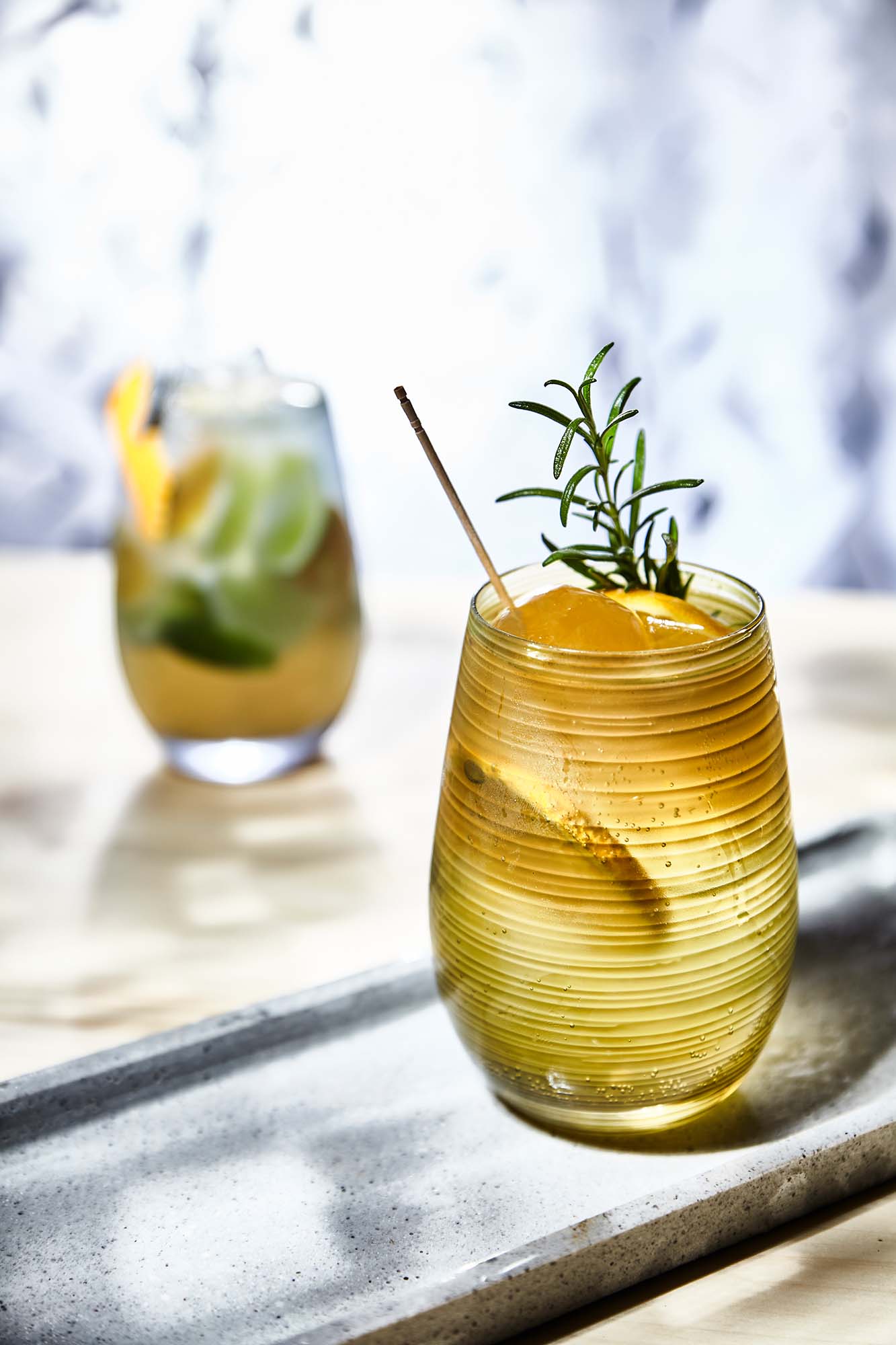 Glasbecher / Wasserglas, Stölzle, Twister, Bernstein - 465ml