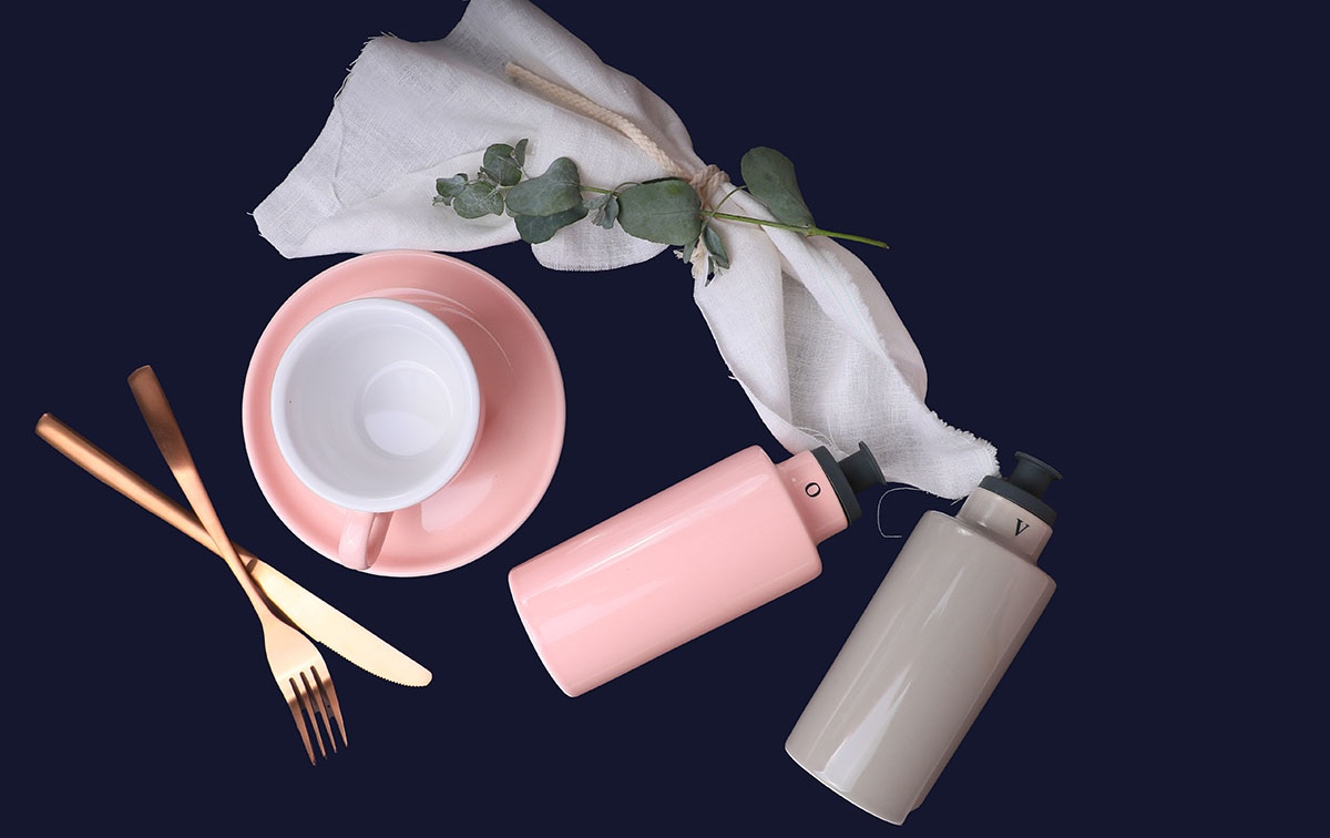 Dessertteller, APS Porcelain, Colored Line Altrosa - Ø 20,6 cm